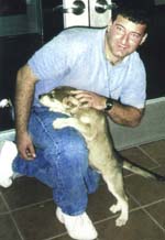 [David and puppy]